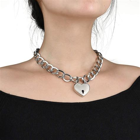 lock collar necklace